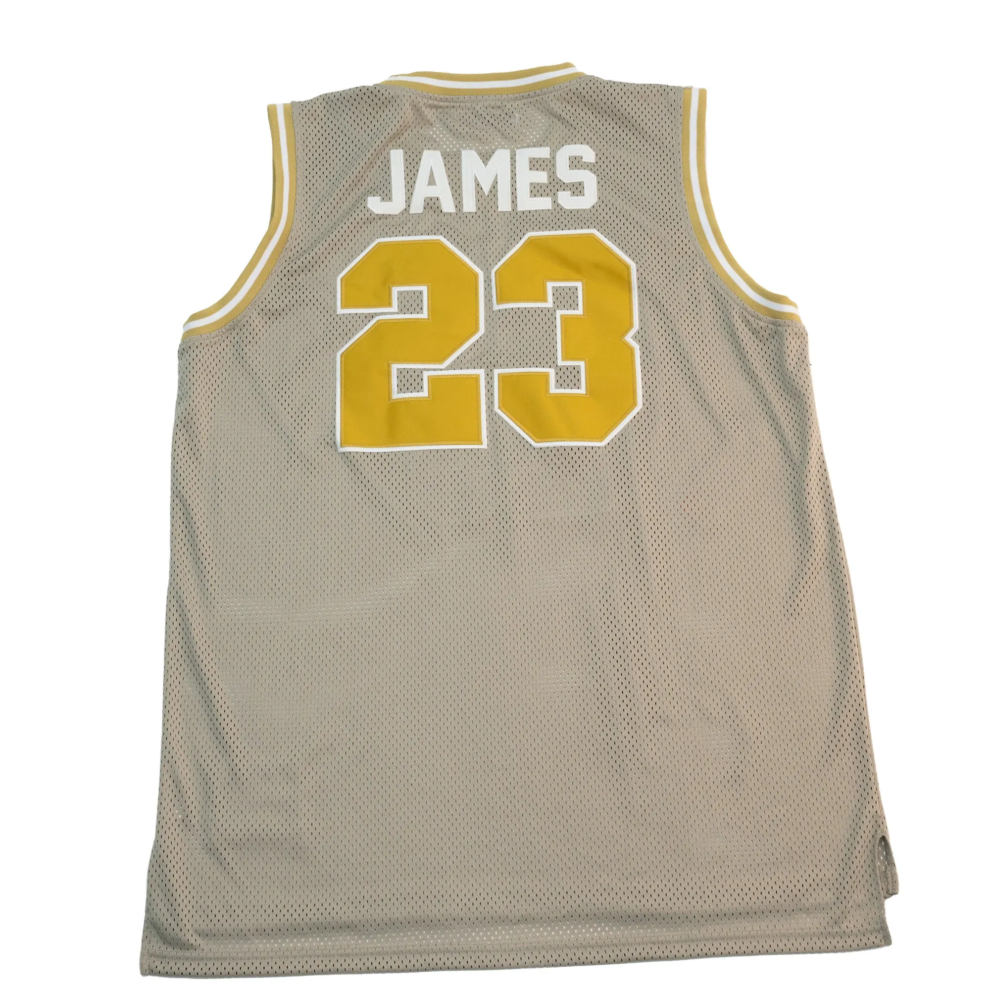 Lebron James Fighting Irish Gold High School Basketball Jersey