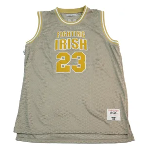Lebron James Fighting Irish Gold High School Basketball Jersey
