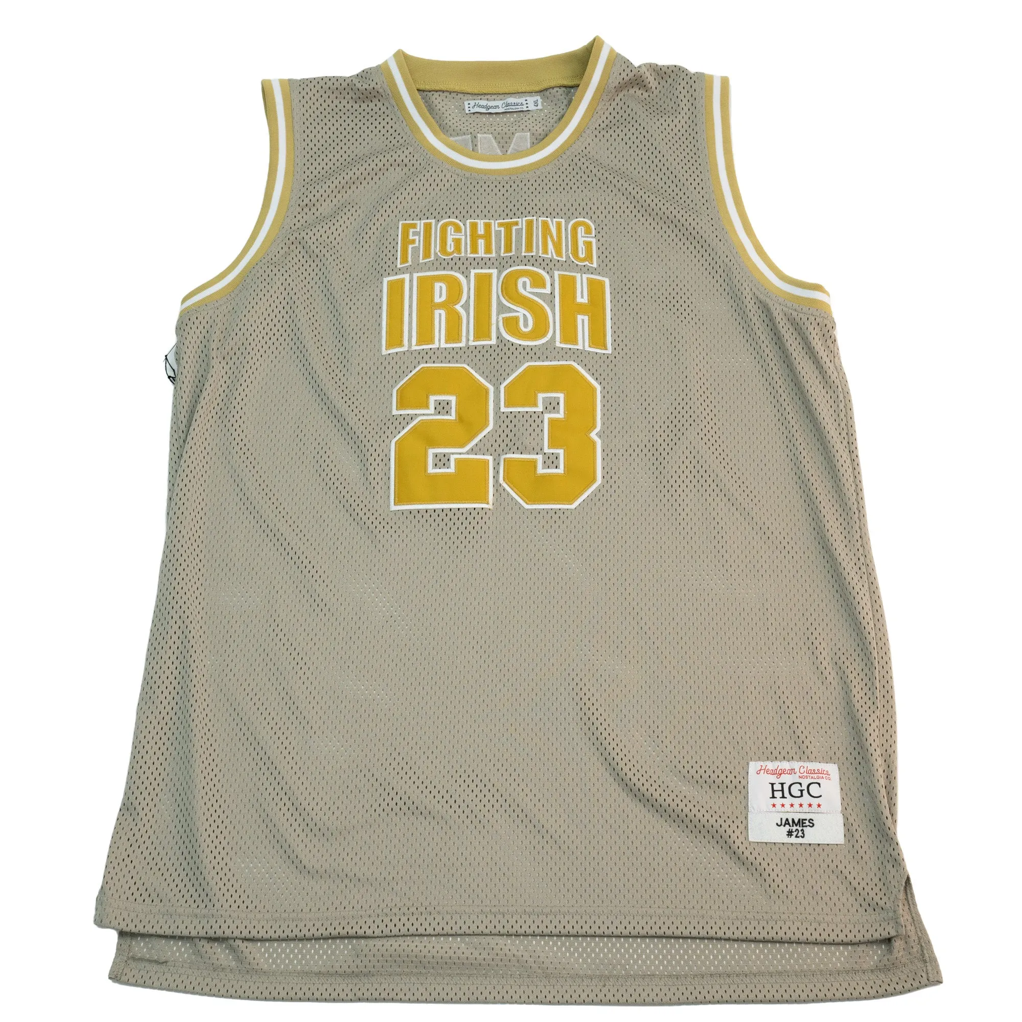 Lebron James Fighting Irish Gold High School Basketball Jersey