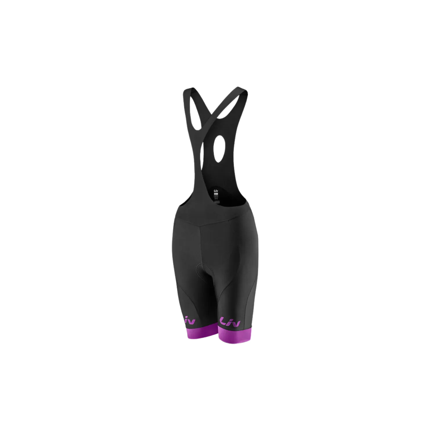 Liv Race Day Bib Shorts - Black/Purple