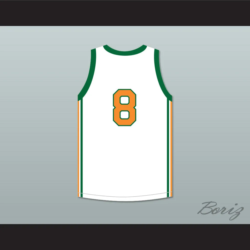 Lucas Sinclair 8 Hawkins High School Tigers White Basketball Jersey 1