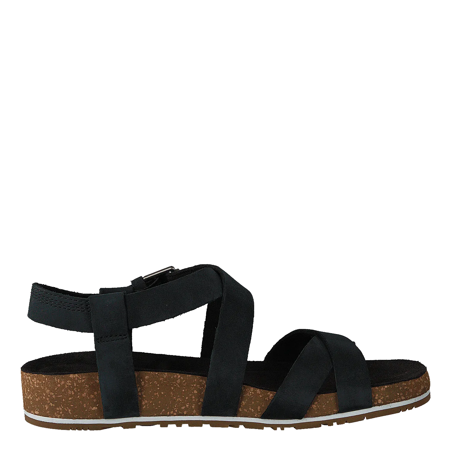 Malibu Waves Ankle Sandal Jet Black Naturebuck