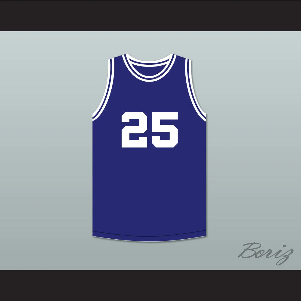 Mark Price 25 Enid High School Plainsman Navy Blue Basketball Jersey 1