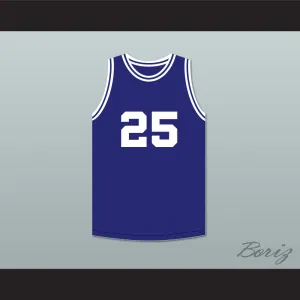 Mark Price 25 Enid High School Plainsman Navy Blue Basketball Jersey 1