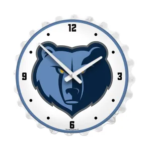 Memphis Grizzlies: Bottle Cap Lighted Wall Clock