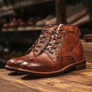 Men's Casual Lace Up Waterproof Boots | Walking