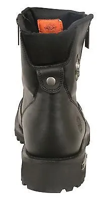 MEN'S MOTORBIKE SUPER CLEAN DOUBLE SIDED ZIPPER ENTRY LEATHER BOOT