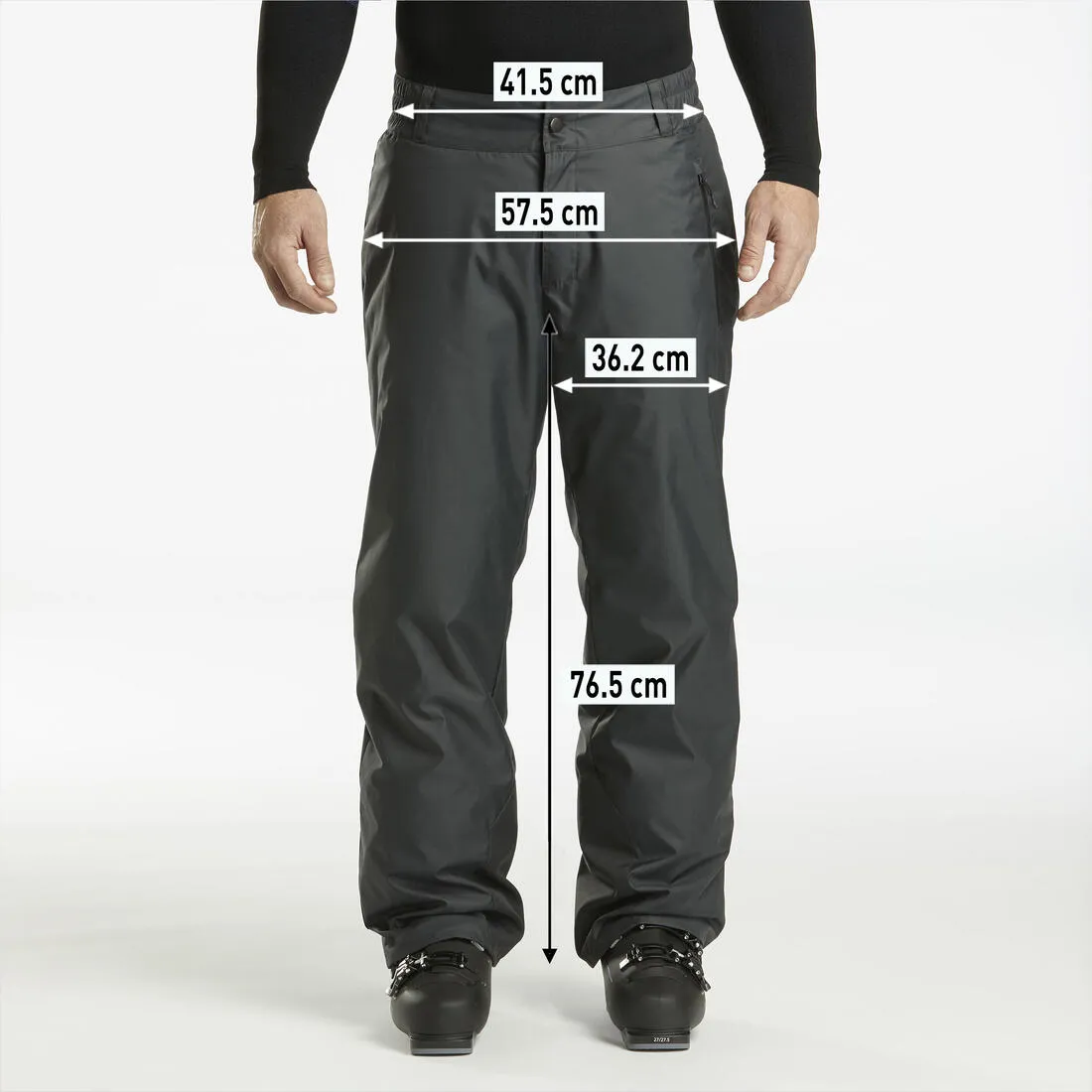 Men's P-Ski Trousers 100 - Carbon Grey