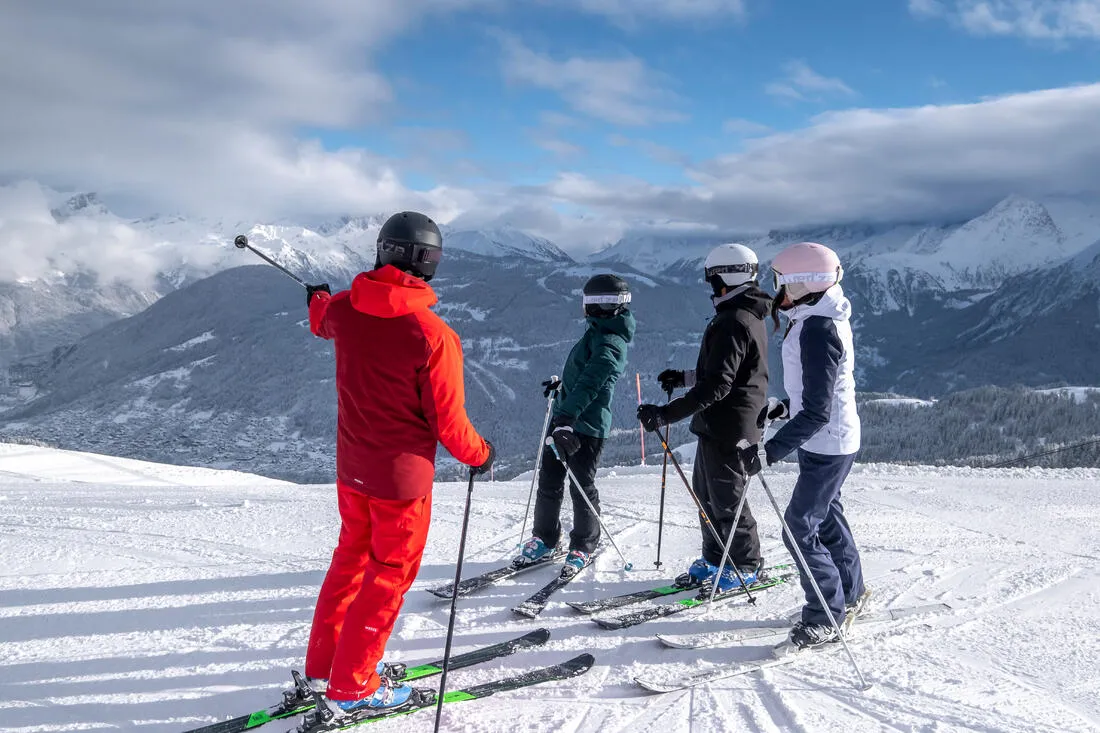 Men’s warm adjustable ski trousers 500