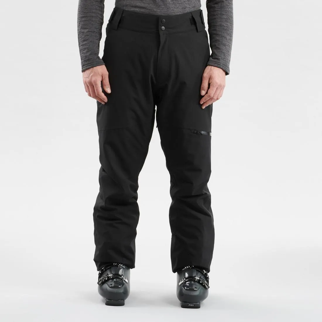 Men’s warm adjustable ski trousers 500