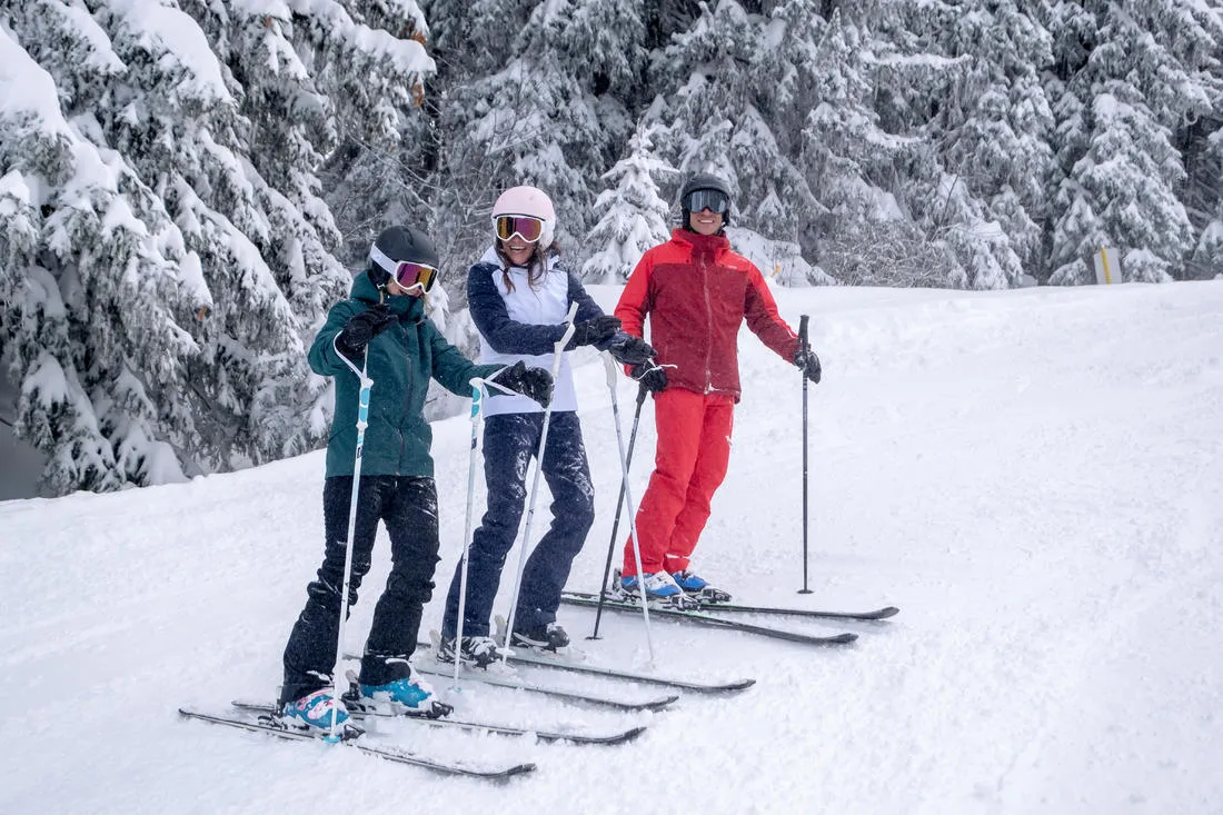 Men’s warm adjustable ski trousers 500