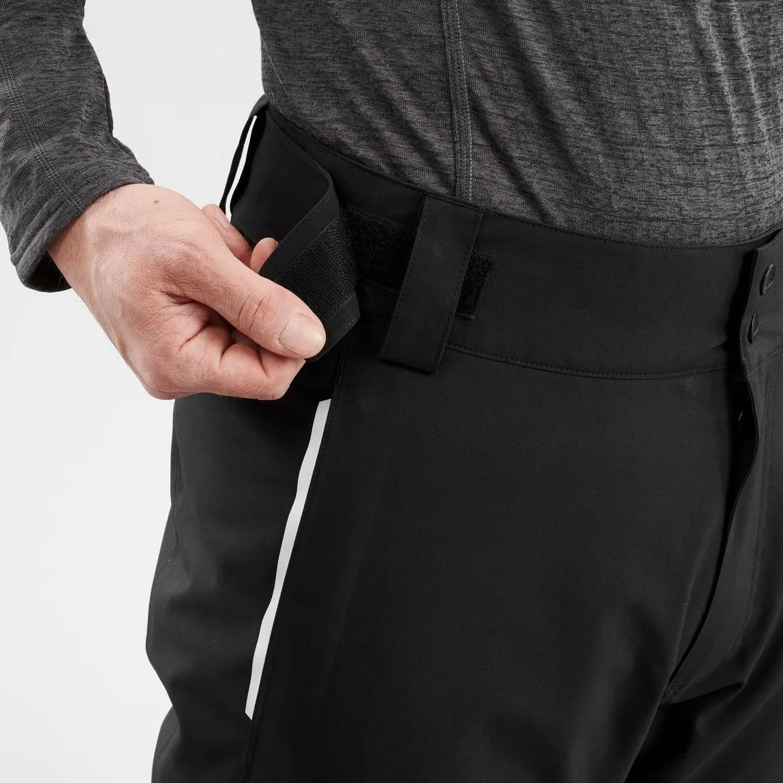 Men’s warm adjustable ski trousers 500