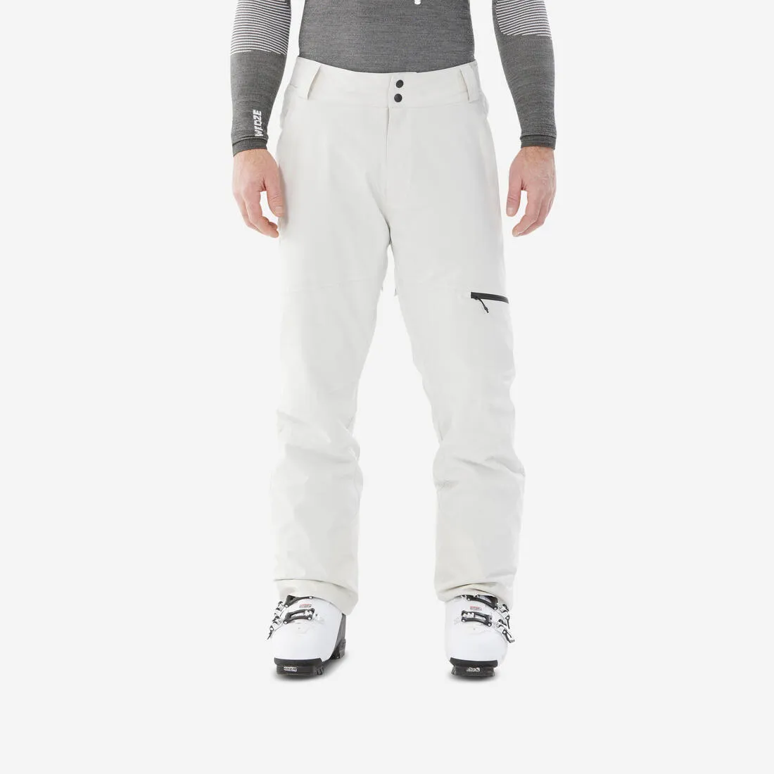 Men’s warm adjustable ski trousers 500