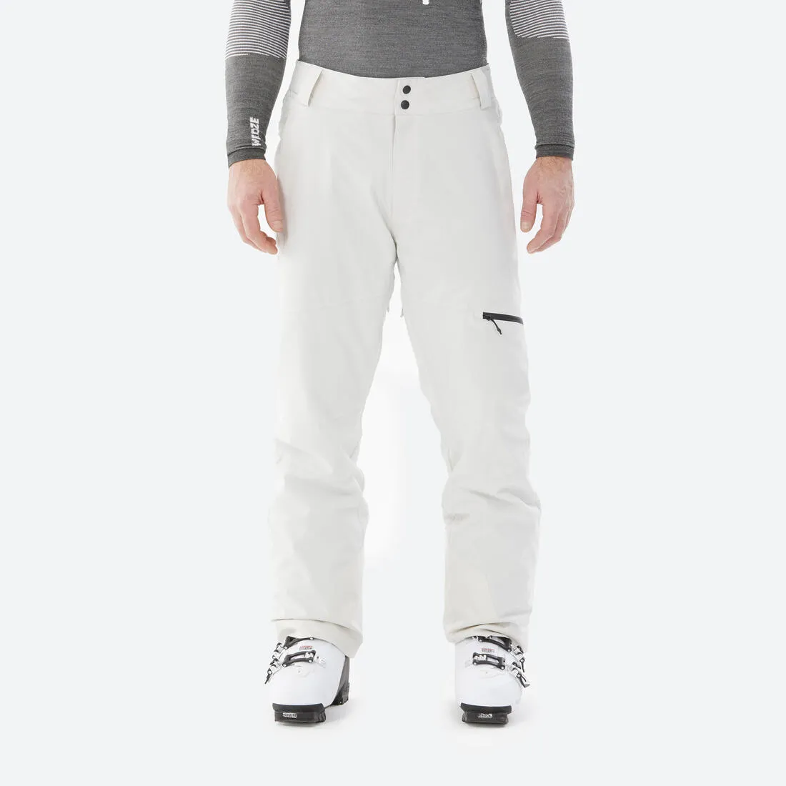 Men’s warm adjustable ski trousers 500