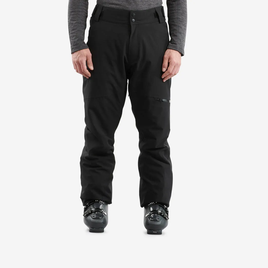 Men’s warm adjustable ski trousers 500