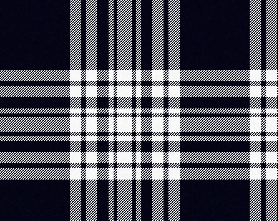 Menzies Navy/White Modern Casual 4 Yard Kilt