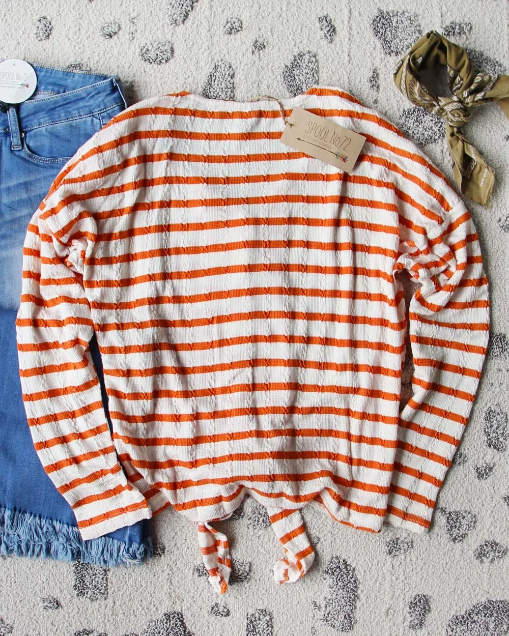 Mercer Tie Tee in Rust