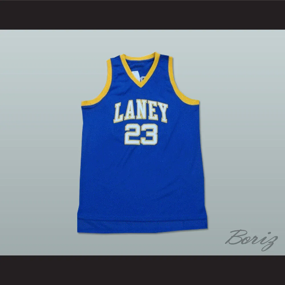 Michael Jordan 23 Laney High School Buccaneers Blue Basketball Jersey