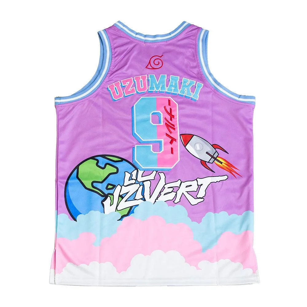 NARUTO X UZI VERT BASKETBALL JERSEY (LAVENDER)