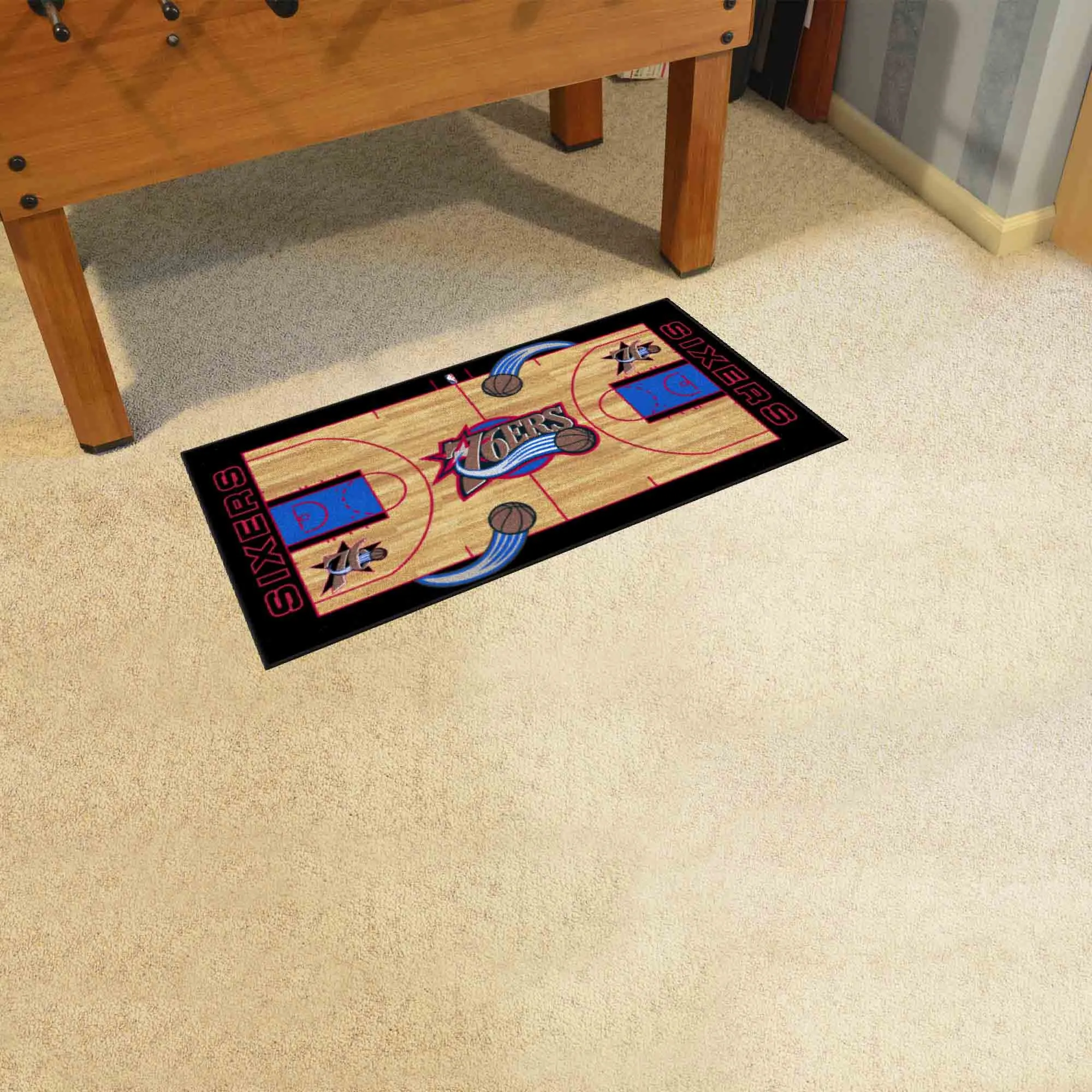 NBAV ? Philadelphia 76ers NBA Court Runner
