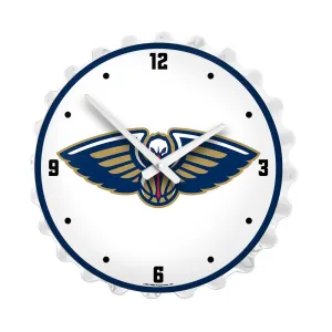 New Orleans Pelicans: Bottle Cap Lighted Wall Clock