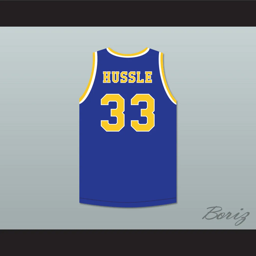 Nipsey Hussle 33 Crenshaw High School Blue Basketball Jersey