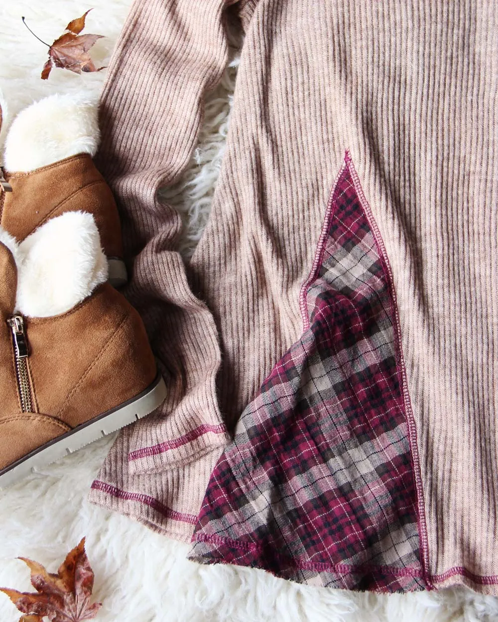 Northerner Plaid Thermal in Latte