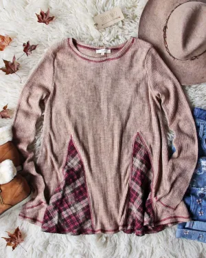 Northerner Plaid Thermal in Latte