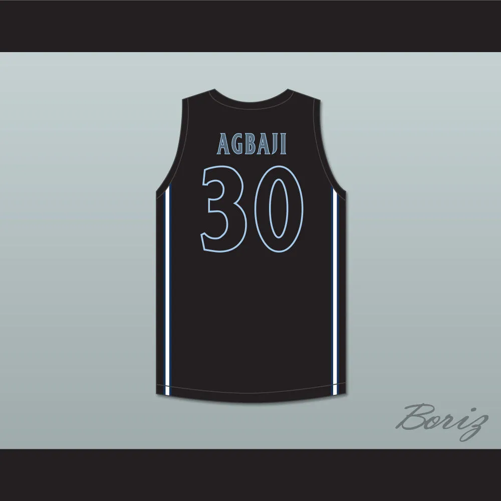Ochai Agbaji 30 Oak Park High School Northmen Black Basketball Jersey 2