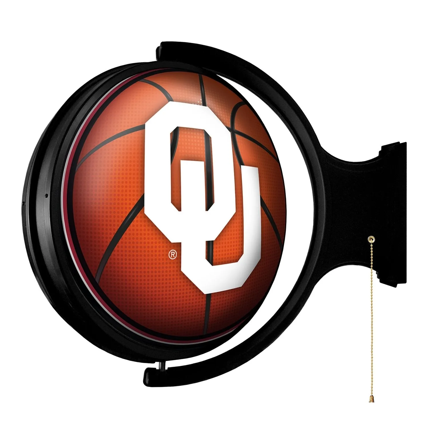 Oklahoma Sooners: Basketball - Original Round Rotating Lighted Wall Sign