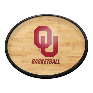 Oklahoma Sooners: Hardwood - Oval Slimline Lighted Wall Sign