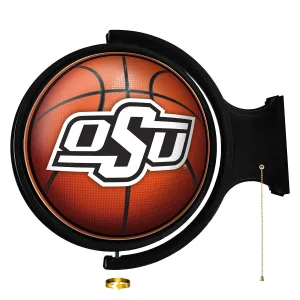 Oklahoma State Cowboys: Basketball - Original Round Rotating Lighted Wall Sign