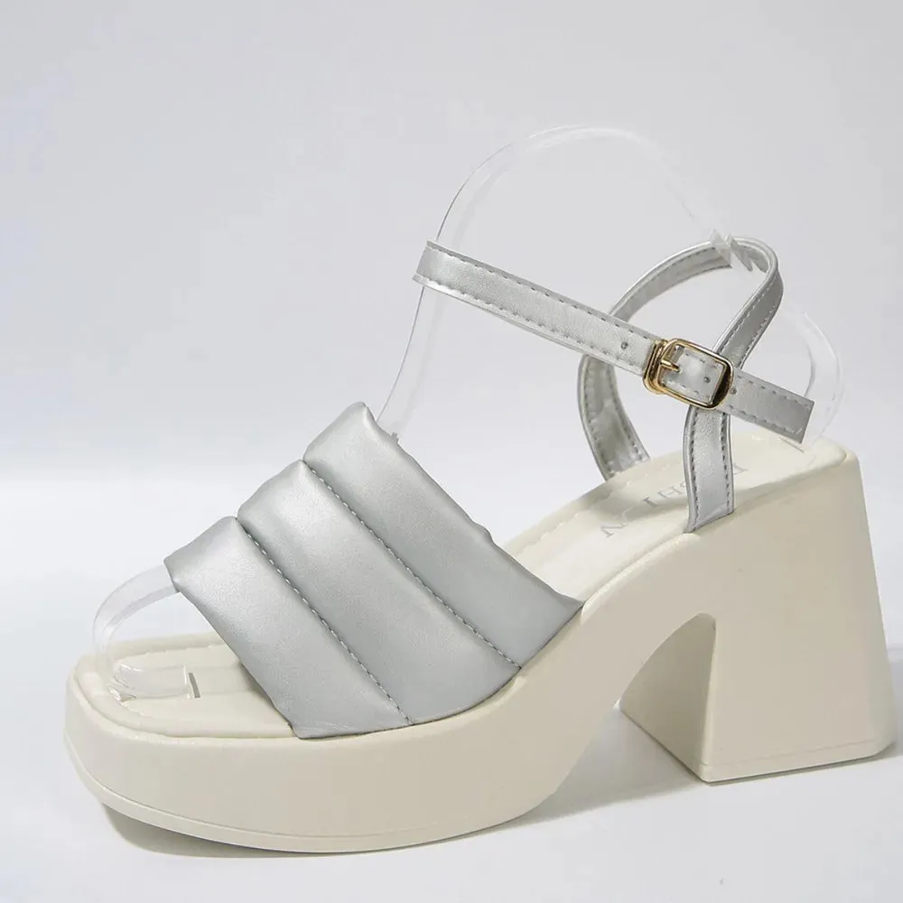 Open Toe Block Heels Sandals