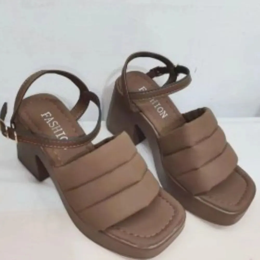 Open Toe Block Heels Sandals