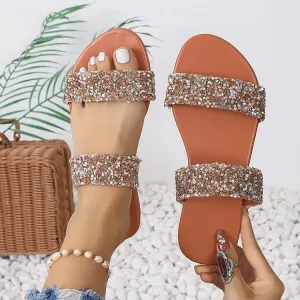 Open Toe Flats Sandals