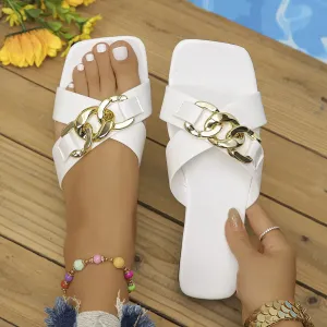 Open Toe Flats Sandals