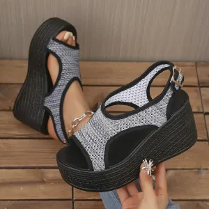 Open Toe Wedge Sandals