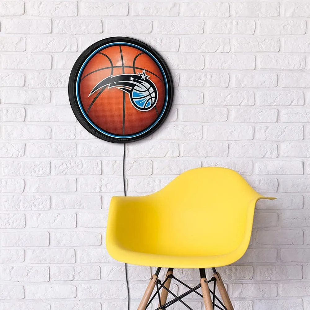 Orlando Magic: Basketball - Round Slimline Lighted Wall Sign