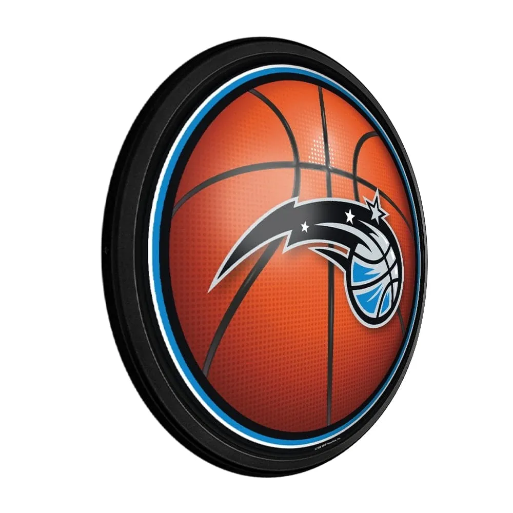 Orlando Magic: Basketball - Round Slimline Lighted Wall Sign