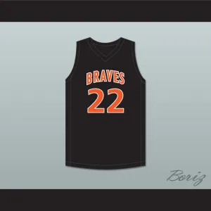 Otto Porter Jr. 22 Scott County Central High School Braves Black Basketball Jersey 1