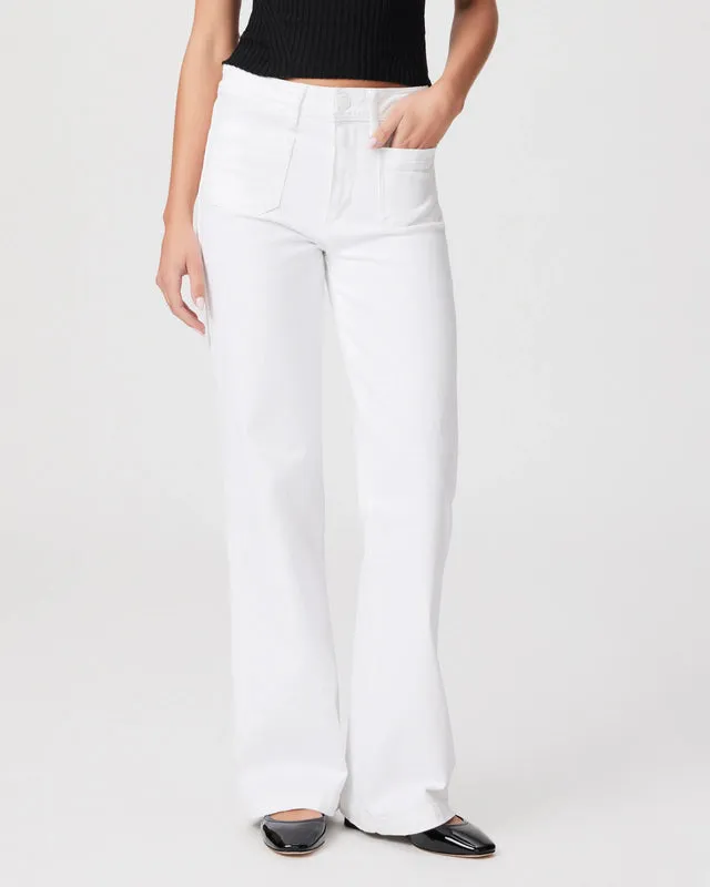 Paige Denim Leenah 32" Wide Leg Jean Crisp White