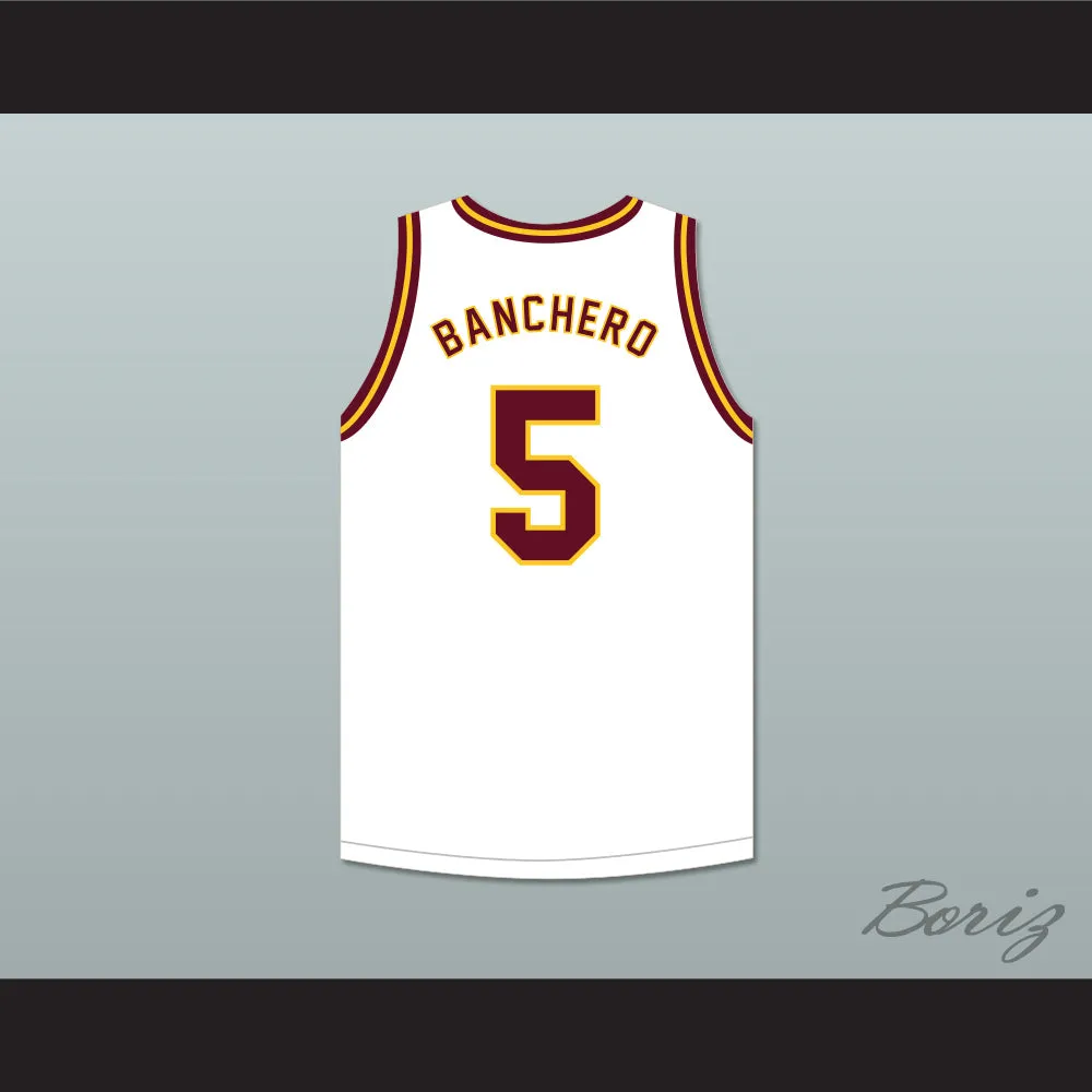 Paolo Banchero 5 O'Dea High School Fighting Irish White Basketball Jersey 2