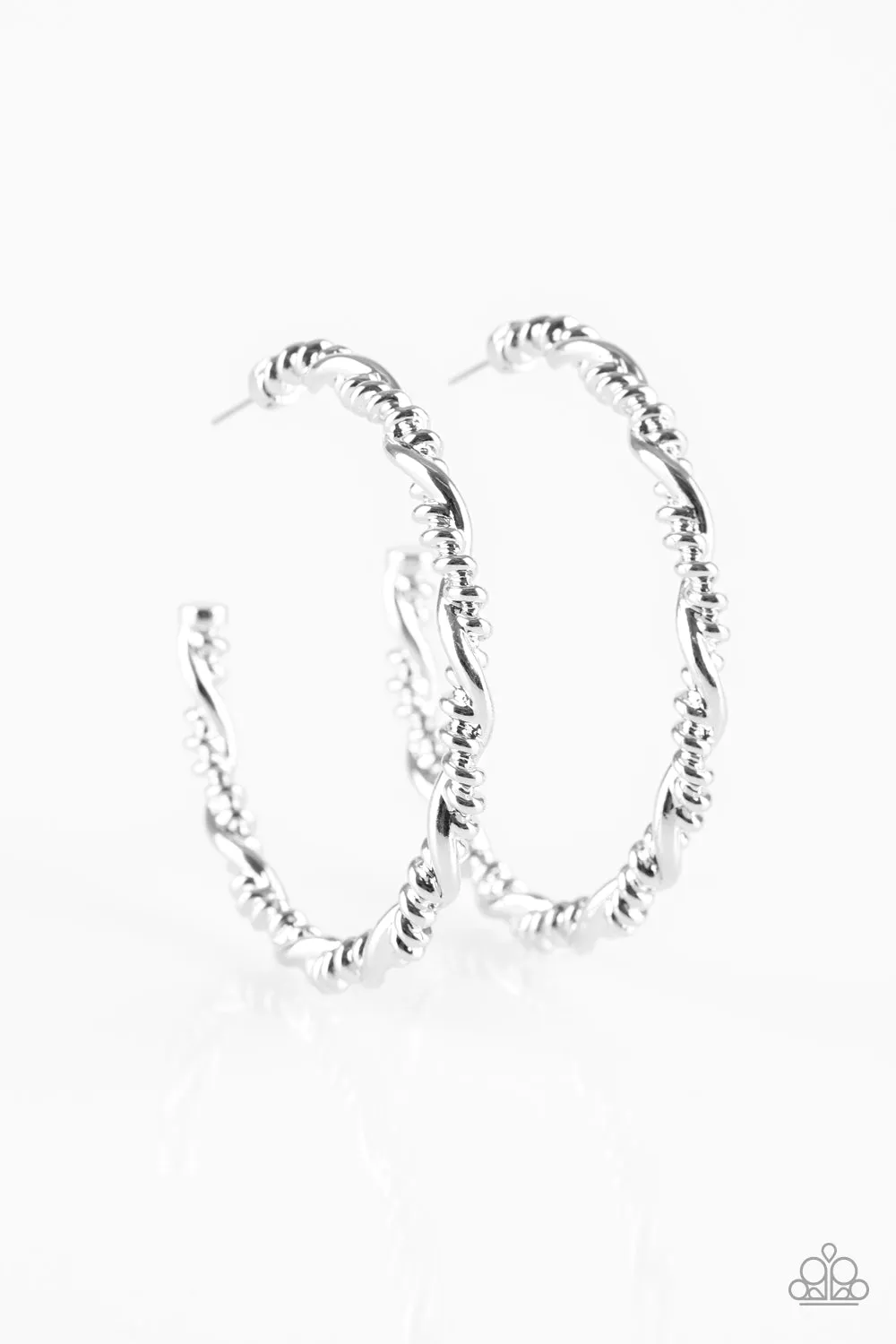 Paparazzi Street Mod Earrings Silver