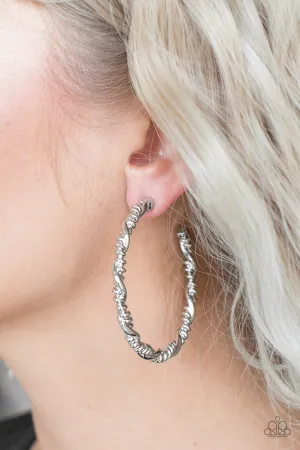 Paparazzi Street Mod Earrings Silver