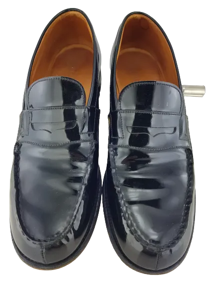 Patent leather loafers