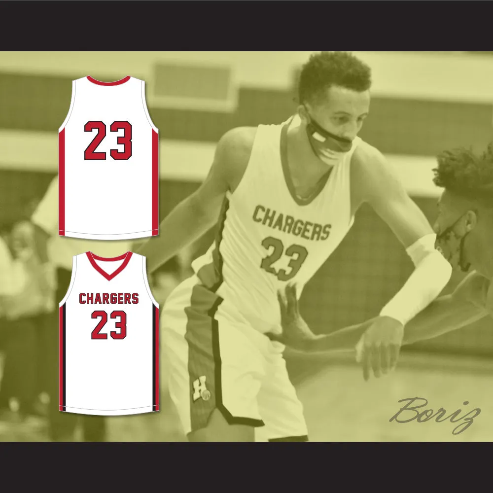 Patrick Baldwin Jr 23 Sussex Hamilton High School Chargers White Basketball Jersey 3