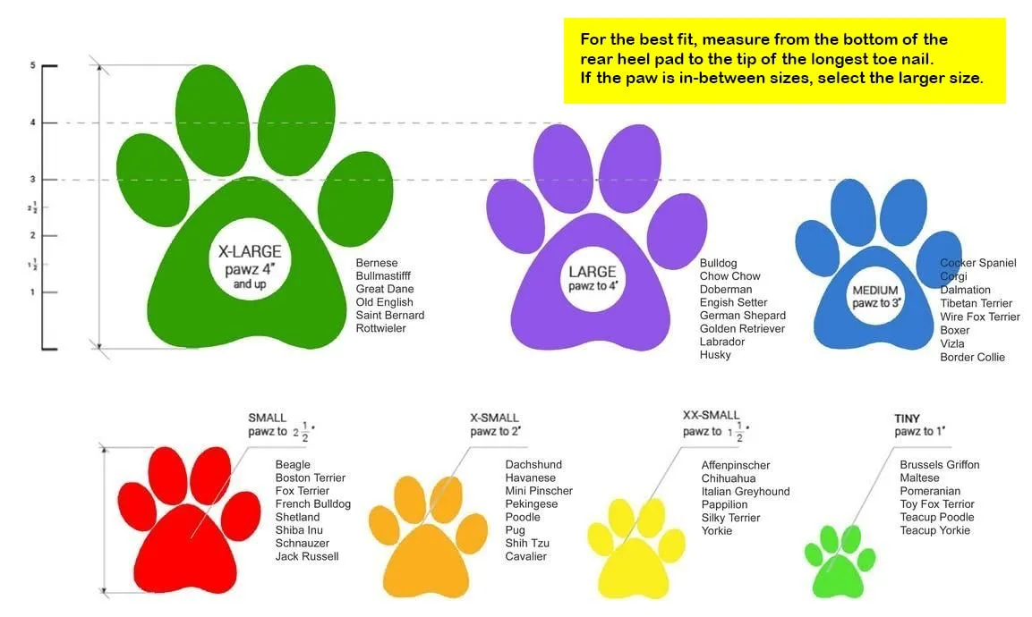 Pawz Natural Rubber Waterproof Dog Boots
