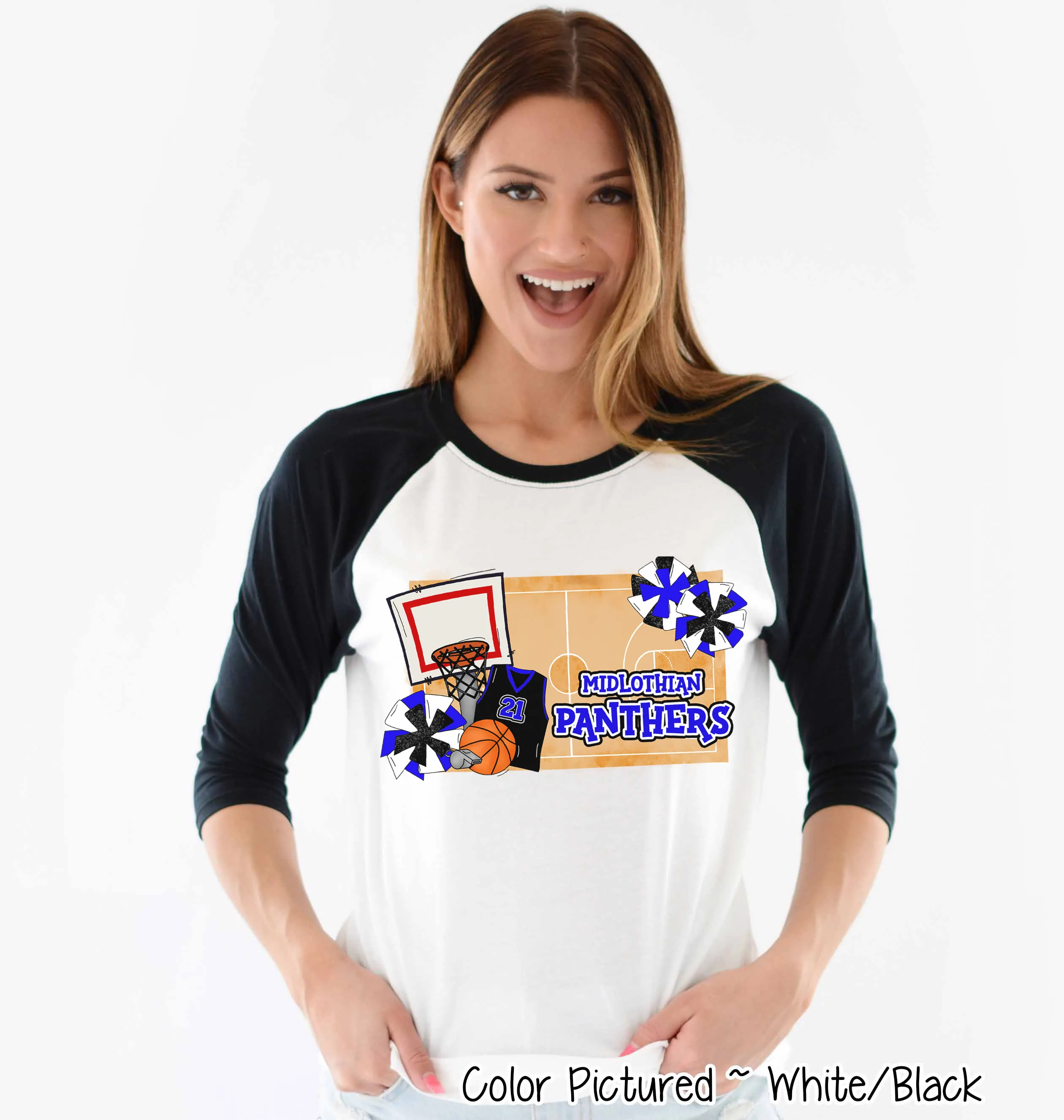 Personalized Basketball Court Fan Tee