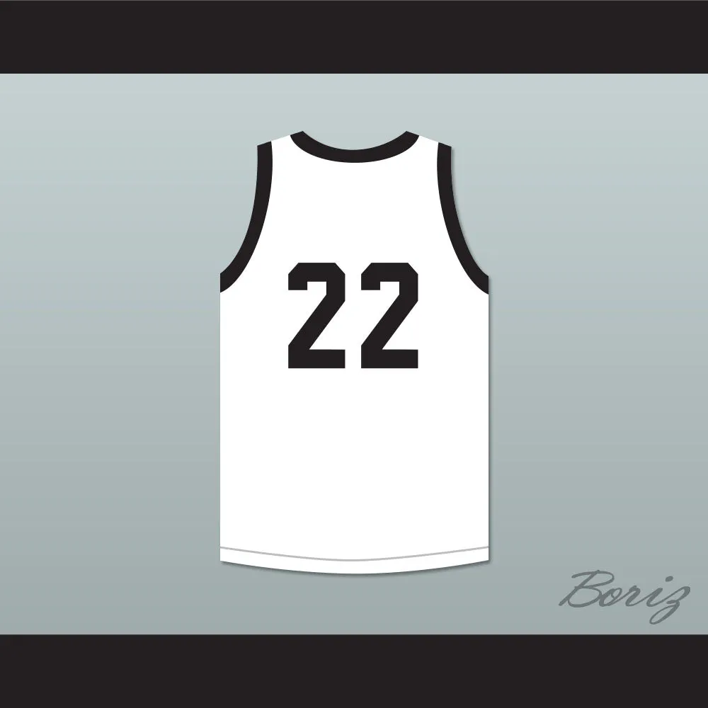 Phil Jackson 22 Williston High School Coyotes White Basketball Jersey