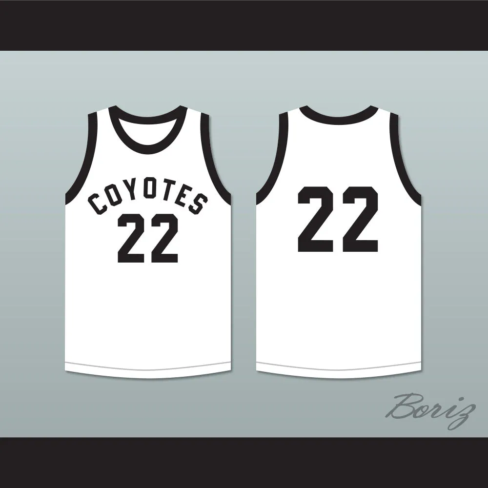 Phil Jackson 22 Williston High School Coyotes White Basketball Jersey